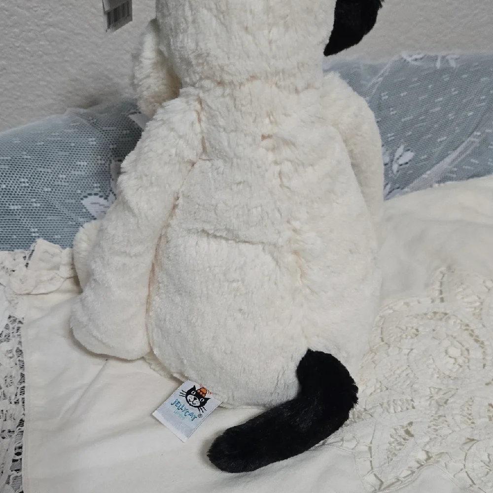 Jellycat Cream and Black Dog Plush